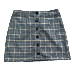 Forever 21 Plaid Mini Skirt trendy , Size small